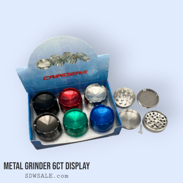 50mm COLOR GRINDERS 6ct Display.