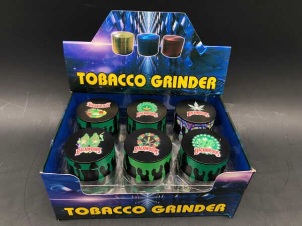 50mm HERB GRINDER DESIGN 20 12CT DISPLAY