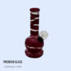 5" Glass Bong Design 224 - Maroon