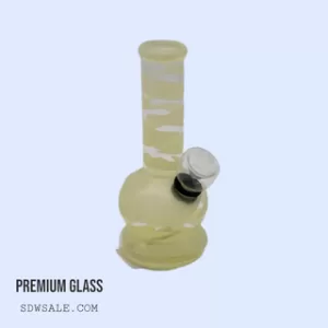 5" Glass Bong Design 224 - White