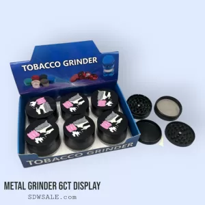 63mm 4 Part GooSticks Grinder Design 10 6ct Display