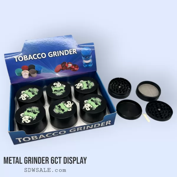 63mm 4 Part GooSticks Grinder Design 14 6ct Display