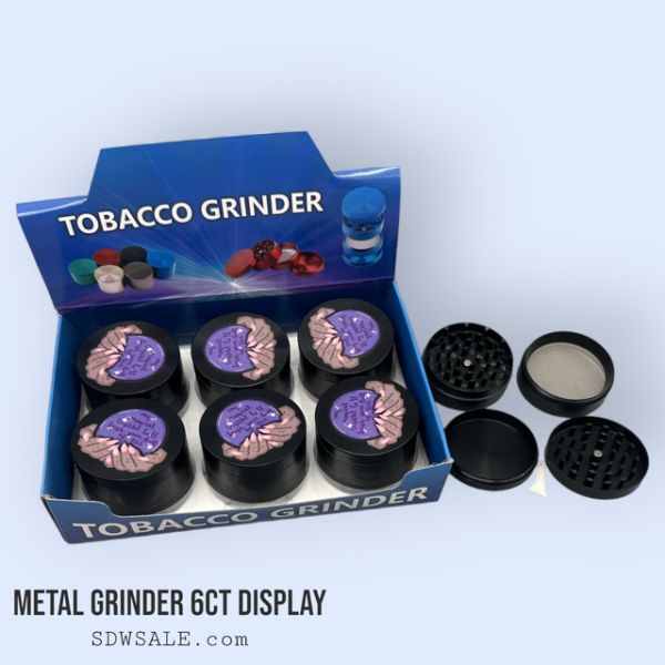 63mm 4 Part GooSticks Grinder Design 17 6ct Display