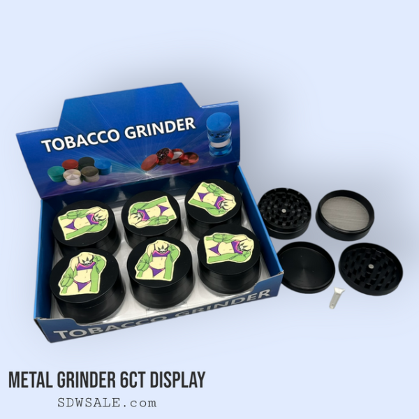 63mm 4 Part GooSticks Grinder Design 18 6ct Display