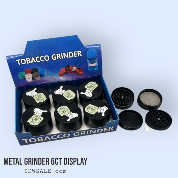 63mm 4 Part GooSticks Grinder Design 4 6ct Display