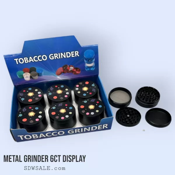 63mm 4 Part GooSticks Grinder Design 6 6ct Display