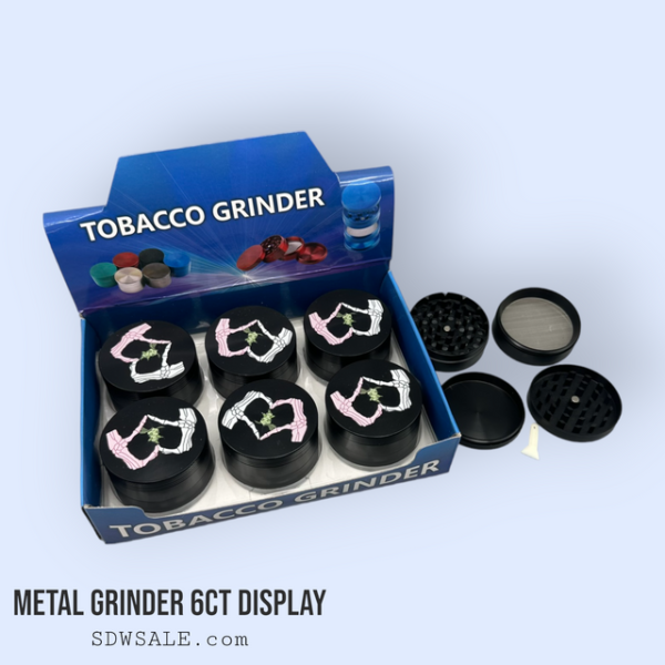 63mm 4 Part GooSticks Grinder Design 7 6ct Display