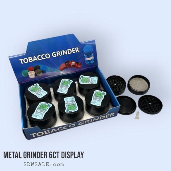 63mm 4 Part GooSticks Grinder Design 8 6ct Display