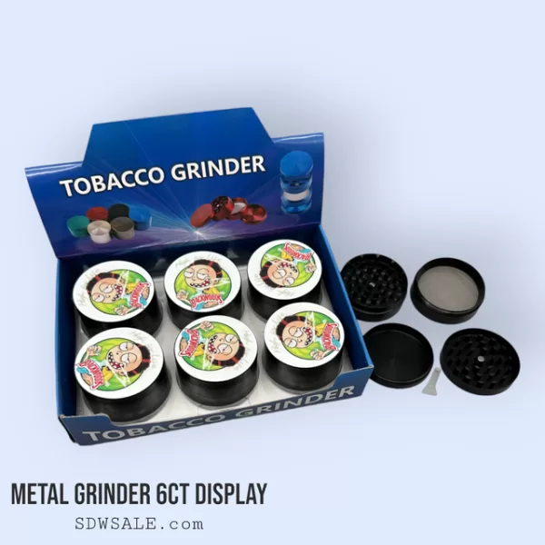 63mm 4 Part Grinder Character Design 10 6ct Display