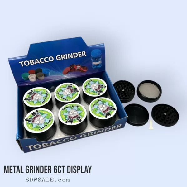 63mm 4 Part Grinder Character Design 16 6ct Display