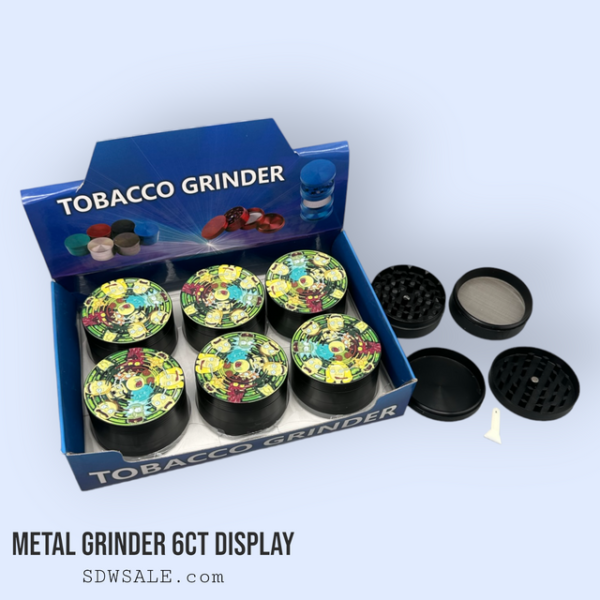 63mm 4 Part Grinder Character Design 17 6ct Display