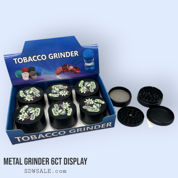 63mm 4 Part Grinder Character Design 28 6ct Display