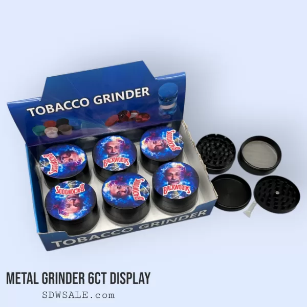 63mm 4 Part Grinder Character Design 6 6ct Display