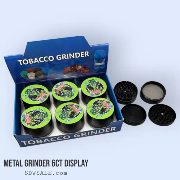 63mm 4 Part Grinder Character Design 7 6ct Display