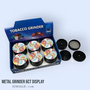 63mm 4 Part Grinder Character Design 9 6ct Display