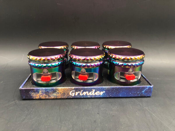 67mm SPIKED RAINBOW GRINDER 12CT DISPLAY