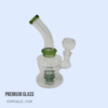 7" Glass Bong Design 202 - Green