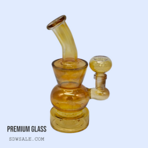 7" Glass Bong Design 205 - Gold