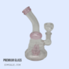 7" Glass Bong Design 206 - Pink