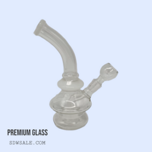 8" Glass Bong Design 204 - White