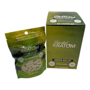 BOOSTED KRATOM CAPSULES 65CT GREEN MALAY 6CT