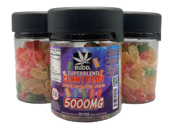 BUDD 5000MG HHC SUPERBLEND GUMMY BEARS