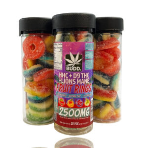 BUDD HHC & D9 THC Fruit Rings 2500mg Jar