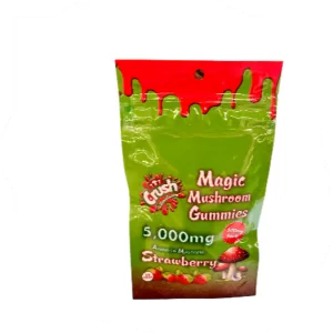 CRUSH SHROOM COMPANY MAGIC MUSHROOM GUMMIES STRAWBERRY 5000MG