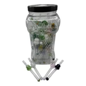 Glass One Hitter AC012 65pcs Jar