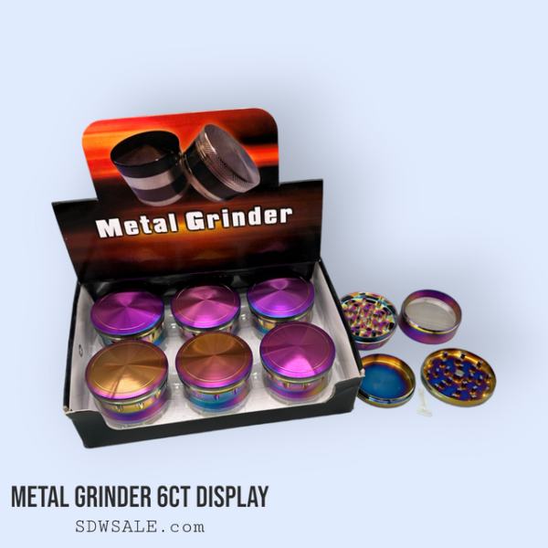 HERB GRINDER DESIGN 3 6ct Display.