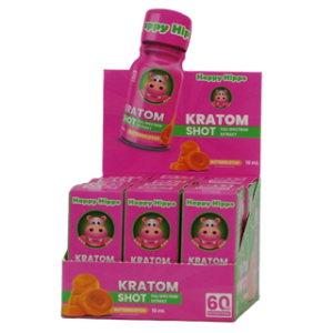 Happy Hippo 12CT Kratom Shot 60mg - Butterscotch