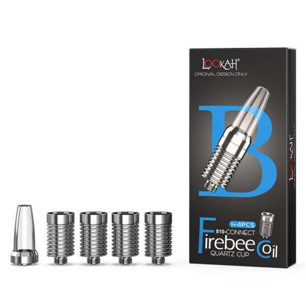 Lookah Coil-Firebee (1 Tip + 4 Coils) Type-B Quartz Cup