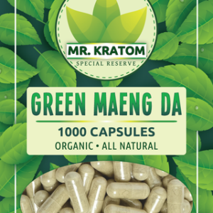 Mr. Kratom Capsules 1000ct-Green Maeng Da