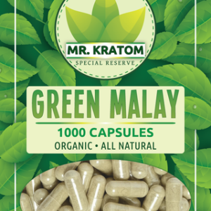 Mr. Kratom Capsules 1000ct-Green Malay