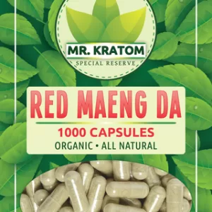 Mr. Kratom Capsules 1000ct-Red Maeng Da