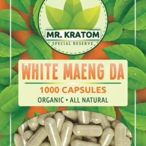 Mr. Kratom Capsules 1000ct-White Maeng Da