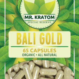 Mr. Kratom Capsules 65ct 5ct Bags-Bali Gold