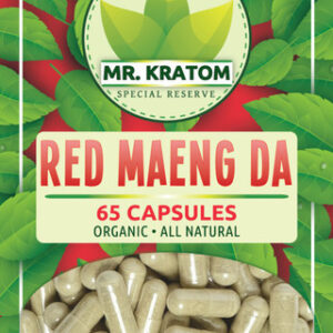 Mr. Kratom Capsules 65ct 5ct Bags-Red Maeng Da