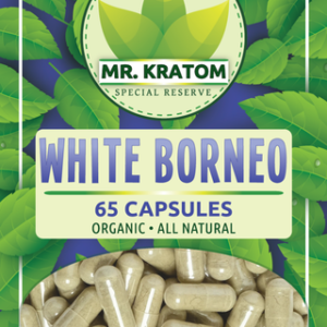 Mr. Kratom Capsules 65ct 5ct Bags-White Borneo