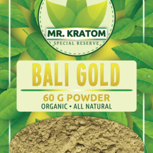 Mr. Kratom Special Reserve 60g Powder 5ct Bag -Bali Gold