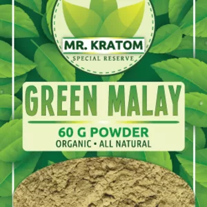 Mr. Kratom Special Reserve 60g Powder 5ct Bag -Green Malay