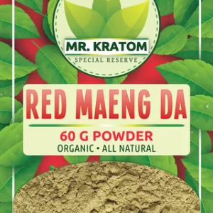 Mr. Kratom Special Reserve 60g Powder 5ct Bag -Red Maeng Da