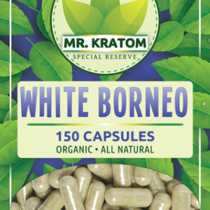 Mr. Kratom Special Reserve Capsules 150ct-White Borneo