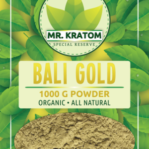 Mr. Kratom Special Reserve Kratom Powder Bag 1000g -Bali Gold