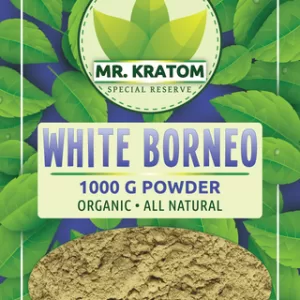 Mr. Kratom Special Reserve Kratom Powder Bag 1000g -White Borneo