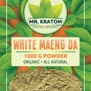 Mr. Kratom Special Reserve Kratom Powder Bag 1000g -White Maeng Da