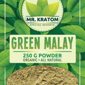 Mr. Kratom Special Reserve Kratom Powder Bag 250g-Green Malay