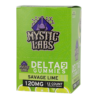 Mystic Labs D9 Gummies 120mg 12pk 6ct Display Savage Lime